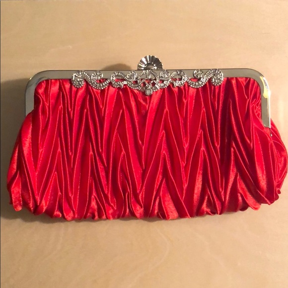 Scarlet Red Evening Bag - Picture 1 of 5